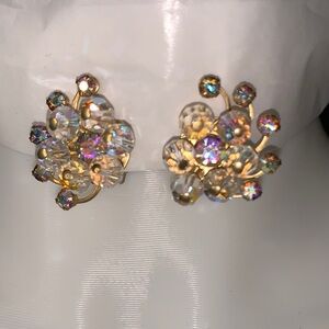 Gold and Crystal Sparkle Earrings